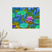 Poster Style impressionniste Lilypad dans le jardin itali (Cuisine)