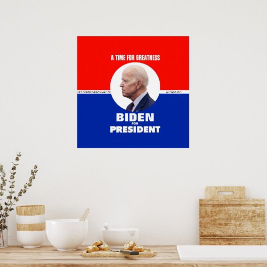 Poster Style Joe Biden JFK (Cuisine)