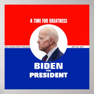 Poster Style Joe Biden JFK