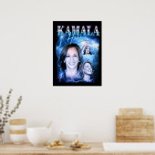 Poster Style Kamala Harris Retro 90s (Cuisine)
