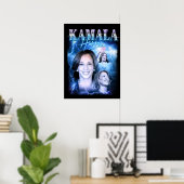 Poster Style Kamala Harris Retro 90s (Bureau à domicile)