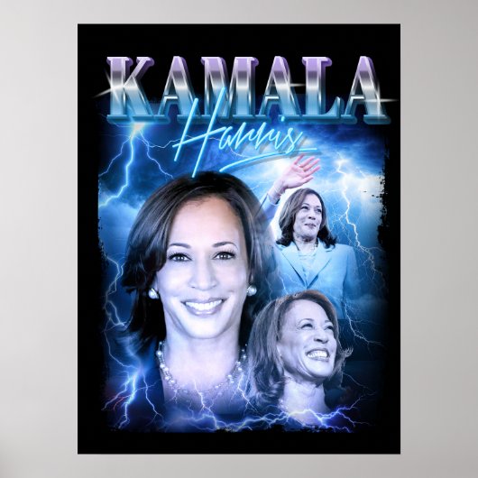 Poster Style Kamala Harris Retro 90s (Devant)