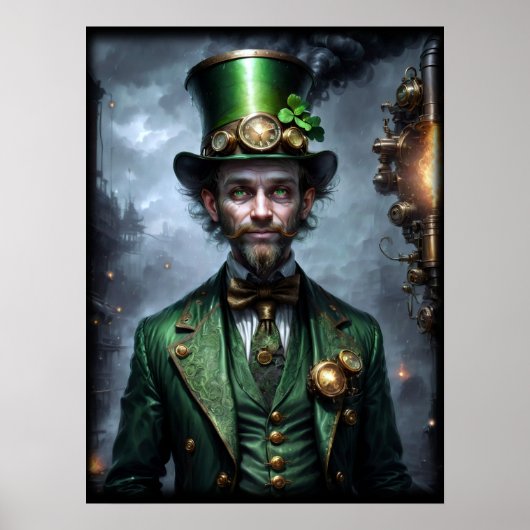 Poster Style Leprechaun Steampunk (Devant)