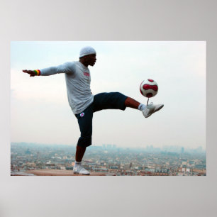 Poster Style libre du football