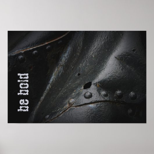 Poster Style loft minimaliste métal noir (Devant)