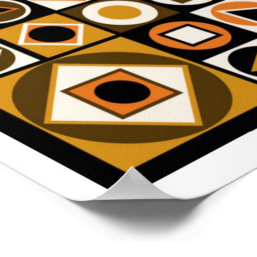 Poster Style Moderne Du Milieu Du Siècle 13 (Coin)