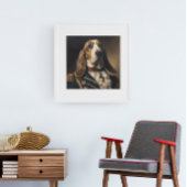 Poster Style Napoléon Basset Hound