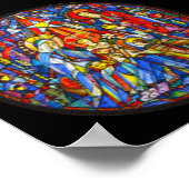 Poster Style Nativité Peint Verre (Coin)