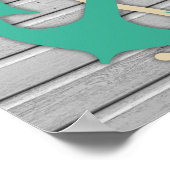 Poster Style Nautique Votre Nom De Famille (Coin)