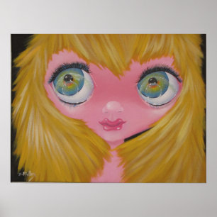 Poster Style original des années 60 de peinture d'art de