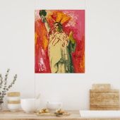 Poster style Pierre Max style Statue de la Liberté (Cuisine)