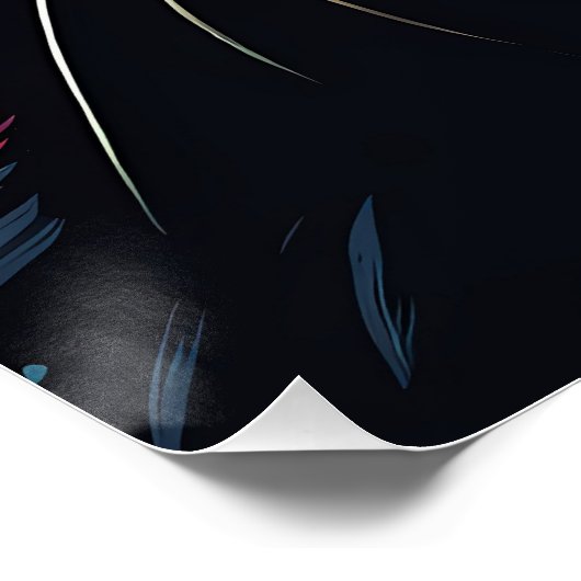 Poster Style Pop Portrait Chat (Coin)