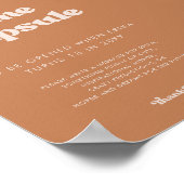 Poster Style rétro Brown Time capsule 1er signe anniversa (Coin)