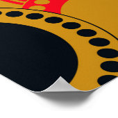 Poster style rétro, cercles géométriques motifs transpare (Coin)