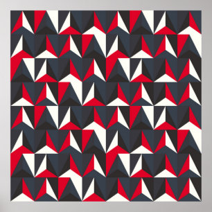 Poster Style rétro et Vintage avec forme géométrique, mau