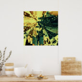 Poster Style Retro Grunge Abstrait (Cuisine)