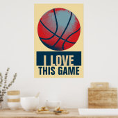 Poster Style Rétro Pop Art Basketball Motivation (Cuisine)