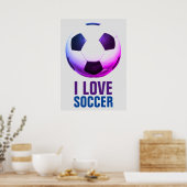 Poster Style Rétro Pop Art Basketball Motivational Soccer (Cuisine)