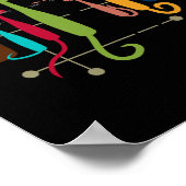 Poster Style rétro Style moderne du milieu du siècle Chat (Coin)