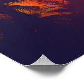 Poster Style Retro Sunset Tropical 80s (Coin)