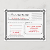 Poster Style rouge et noir do-it-yourself carte po (Dos)