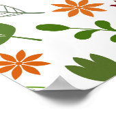 Poster Style scandinave Flore & Faune Motif (Coin)