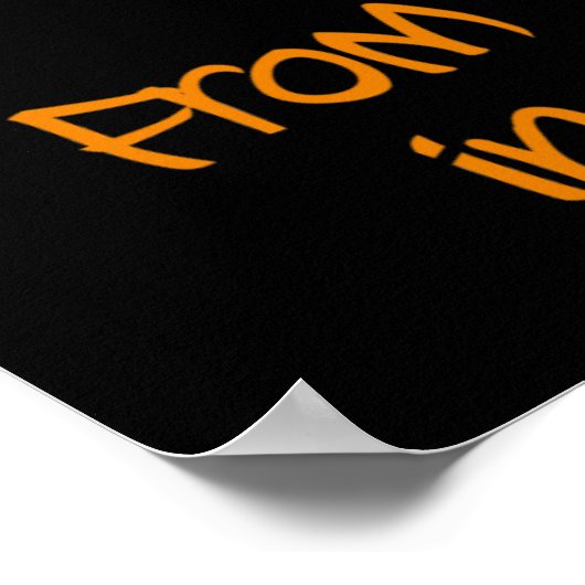 Poster Style Silhouette Zéro à Sortie (Coin)