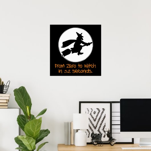 Poster Style Silhouette Zéro à Sortie (Bureau à domicile)