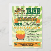 Poster Style St. Patrick's Day Uitnodiging (Voorkant)