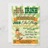 Poster Style St. Patrick's Day Uitnodiging (Voorkant)
