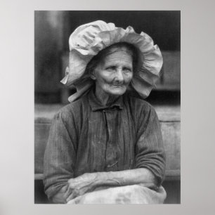 Poster Style Sunbonnet, 1930