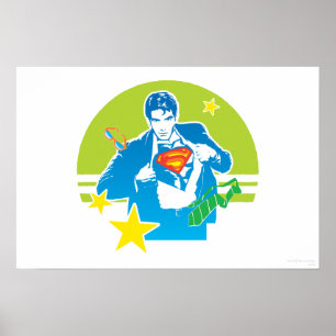 Poster Style Superman 80's