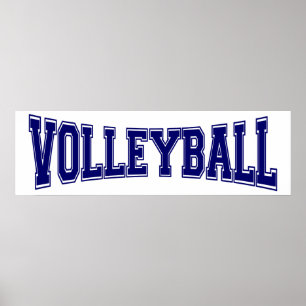 Poster Style Université de volleyball