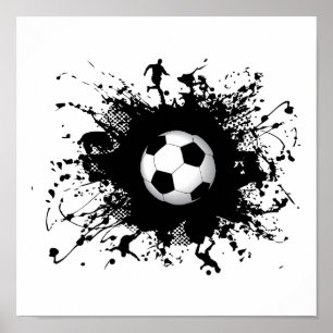 Poster Style urbain du football