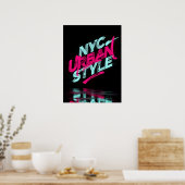 Poster Style Urbain NYC (Cuisine)