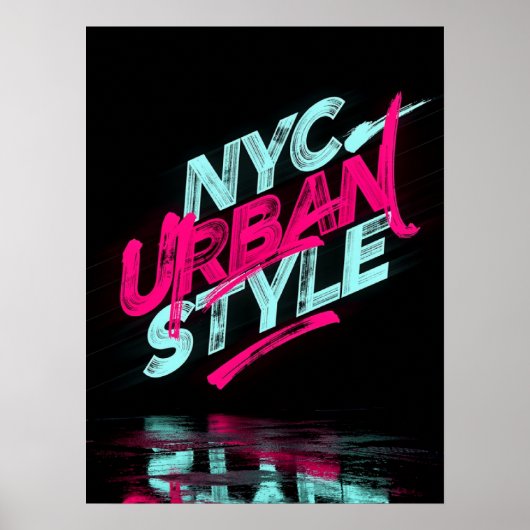 Poster Style Urbain NYC (Devant)