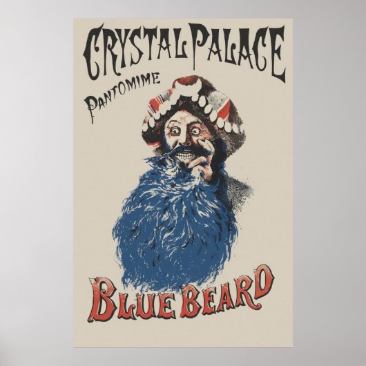 Poster Style victorien Barbe bleue et (Devant)