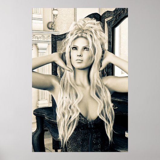 Poster Style victorien du matin vintage (Devant)