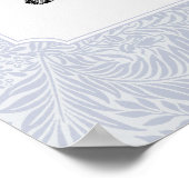 Poster Style vintage bleu, chien de pépinière (Coin)