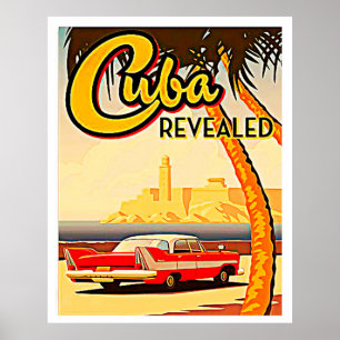 Poster Style vintage Cuba