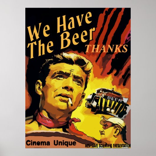 Poster Style vintage Fake Cinema, modifier le texte (Devant)