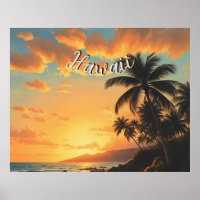 Style vintage Hawaii Travel Coast Sea Sunset