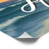 Poster Style vintage Hawaiian Travel Honolulu Mid-Pacific (Coin)