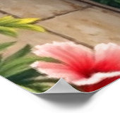 Poster Style vintage Hawaiian Travel Honolulu Mid-Pacific (Coin)