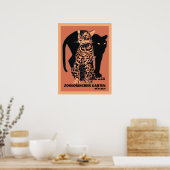 Poster Style vintage Munich Zoo (Cuisine)
