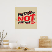 Poster Style vintage, Pas Valeurs (Cuisine)