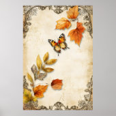 Poster style vintage représentant l'automne (Devant)