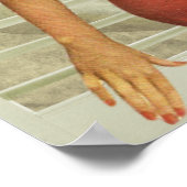 Poster Style Vintage Retro Beach (Coin)