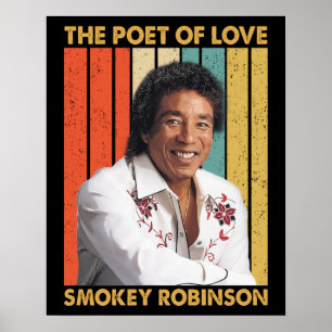 Poster Style vintage Smokey Robinson - Le Poète De L'Amou