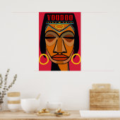 Poster Style Voodoo Face Matisse (Cuisine)